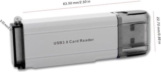 Supersnelle USB 3.0 Multi Card Reader - Plug & Play - Voor Micro SD / SD / MMC / TF Kaart Lezer -  Kaartlezer / Geheugenkaartlezer / Cardreader - Compatibel Met Windows & Mac OS - AA Commerce