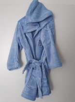 Kinderbadjas Baby Blauw 74/80 Met Capuchon | Zachte Badcape Met Een Puppy Voor Baby's En Kinderen | Baby En Kind | Mijn Eerste Kraamcadeau Babyshower| Hooded towel | Badcape |Voor Jongens En 