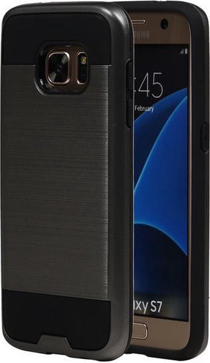 Grijs BestCases Tough Armor TPU back cover hoesje voor Samsung Galaxy S7