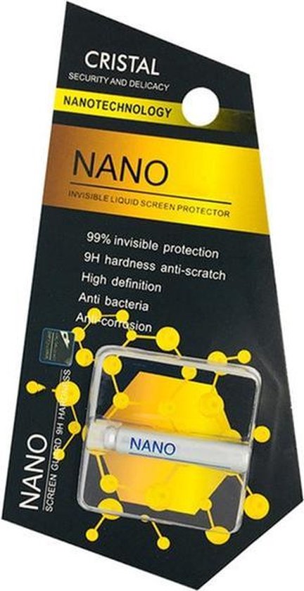Nano Hi-Tech+ Liquid Screen Protector - Bescherm uw telefoon van krassen en vette vingers - Vloeibare schermbescherming