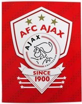 Schrift ajax rood since 1900 A4 geruit