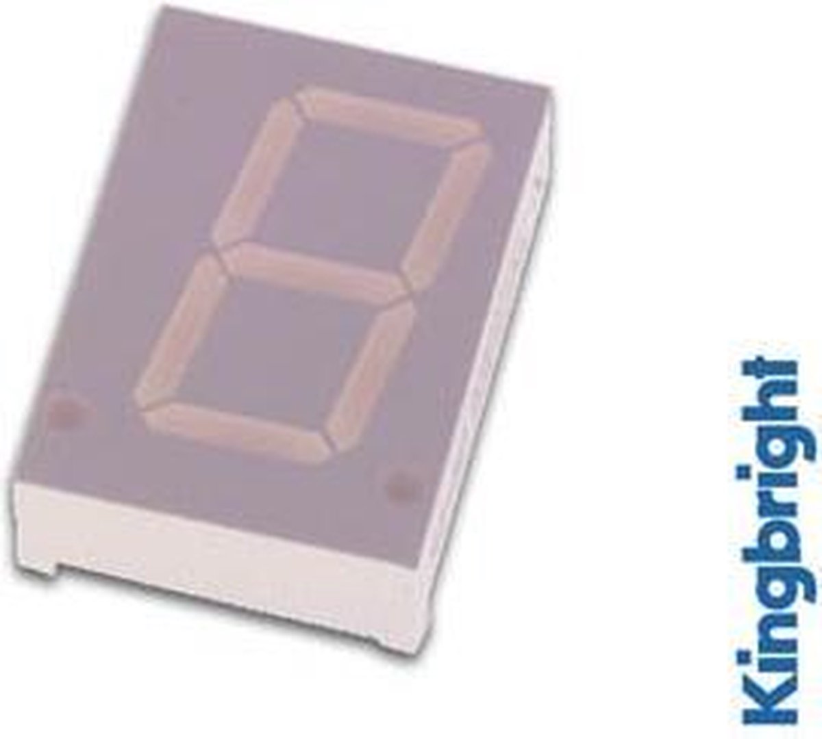 1-Digit Display 20Mm Gemeenschappelijke Anode Superrood