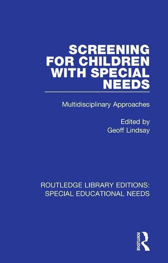 Routledge Library Editions: Special Educational Needs - Scre ... - cover
