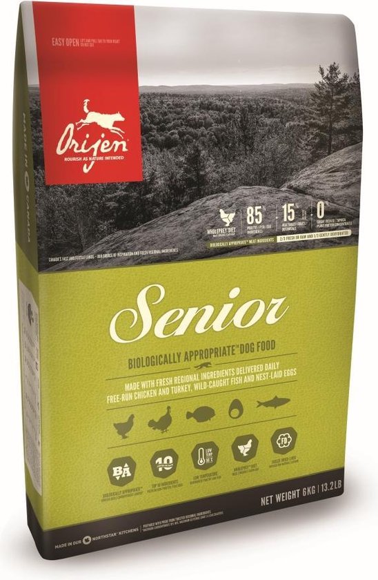 Orijen senior dog hondenvoer 6 kg