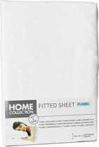 Home Collection Hoeslaken Flanel 180x220 Wit
