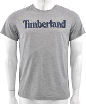 Timberland - Seasonal Linear Logo tee Slim fit  - Grijs T-shirt - L - Grijs