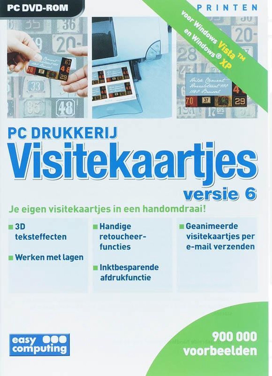 Easy Interactive PC Drukkerij 6 Visitekaartjes | bol.com