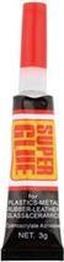Secondelijm | Super Glue | Super Gel | geschikt voor Plastic, Metaal, Rubber, Glas,...