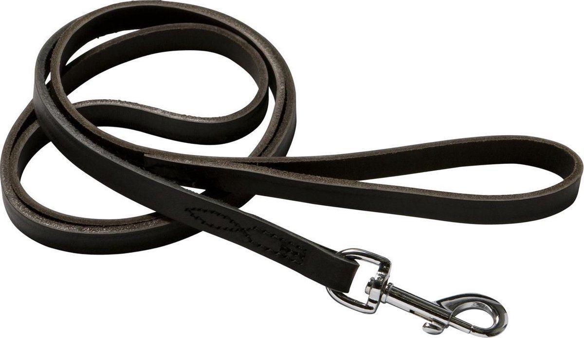 Adori Looplijn Soft Met Print En Trens Donkerbruin - Hondenriem - 160x1.4 cm