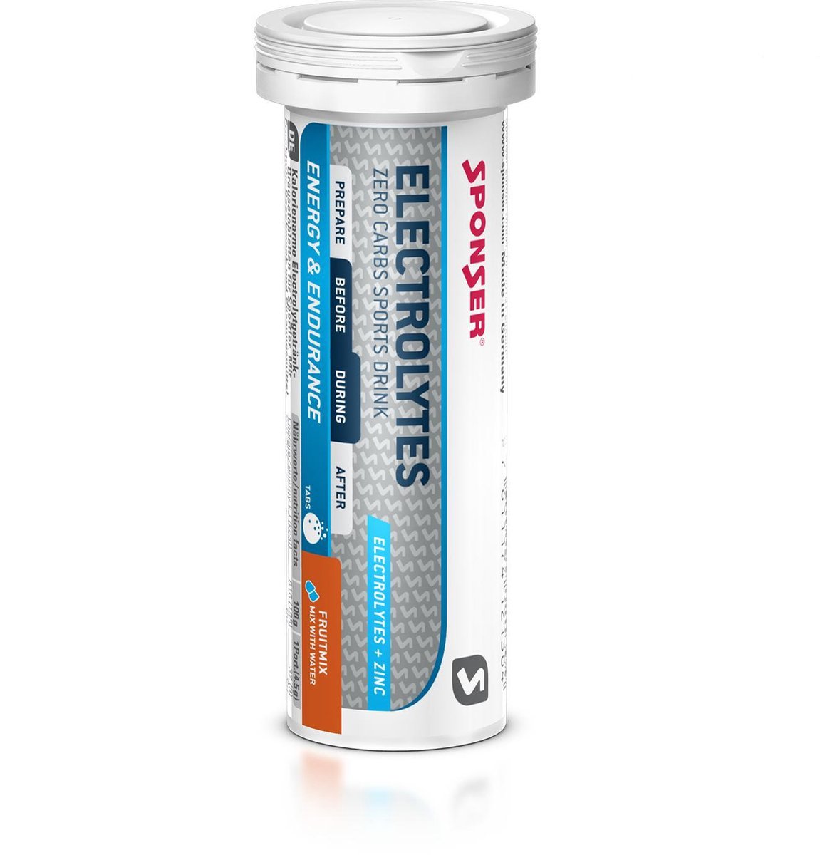 Sponser Electolytes - Sportdrank - 12 x 10 tabs a 4,5 gram - Fruit Mix