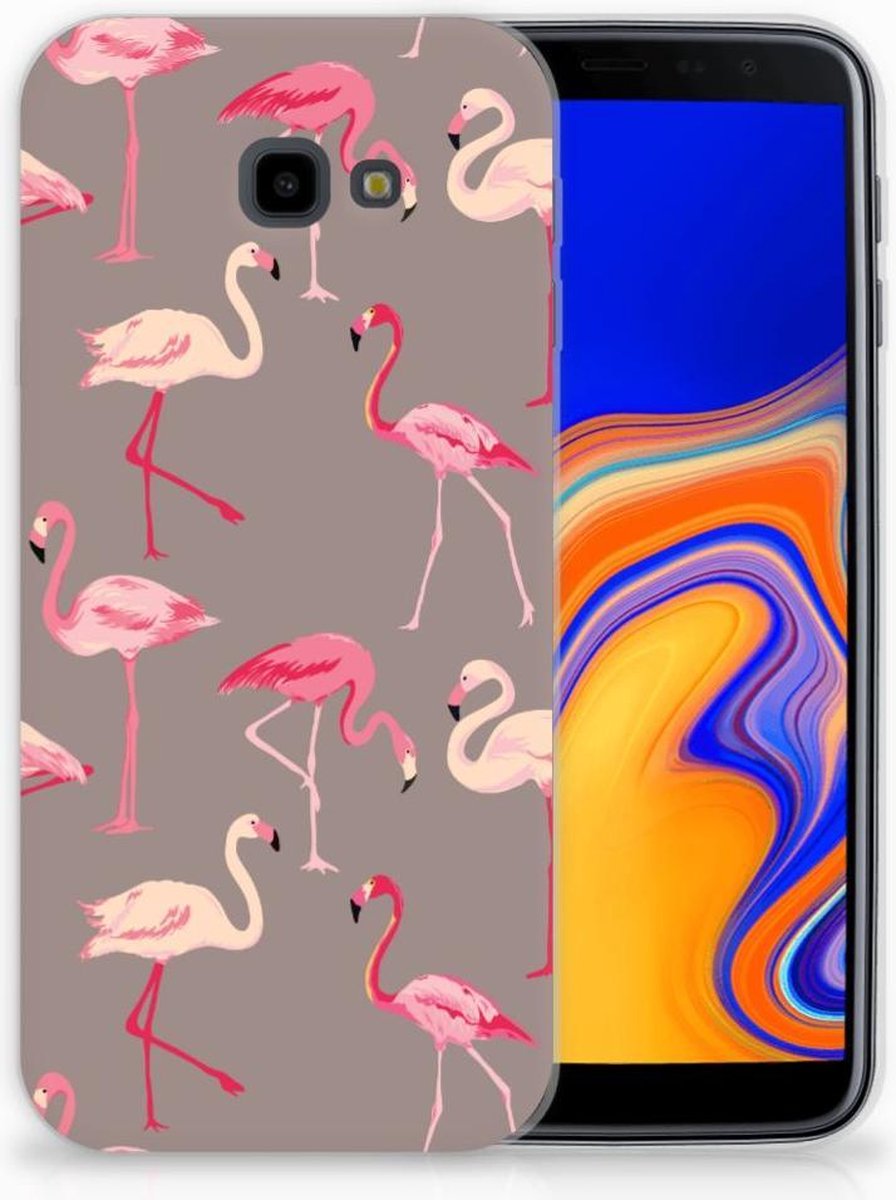 Samsung Galaxy J4 Plus (2018) TPU Hoesje Flamingo