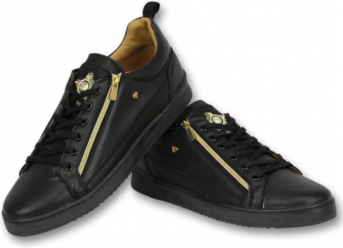 Cash Money Heren Schoenen Heren Sneaker Bee Black Gold CMS97 Zwart Maten: 43  - Schoenen.nl