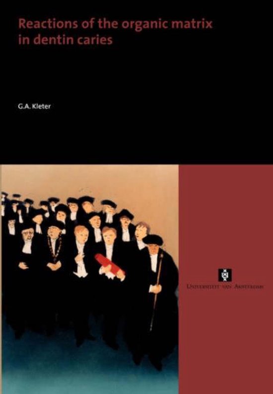 Cover van het boek 'Reactions of the organic matrix in dentin caries'
