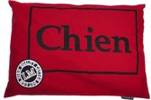 Lex & Max Chien Housse ample pour coussin chien rectangle 100x70cm rouge
