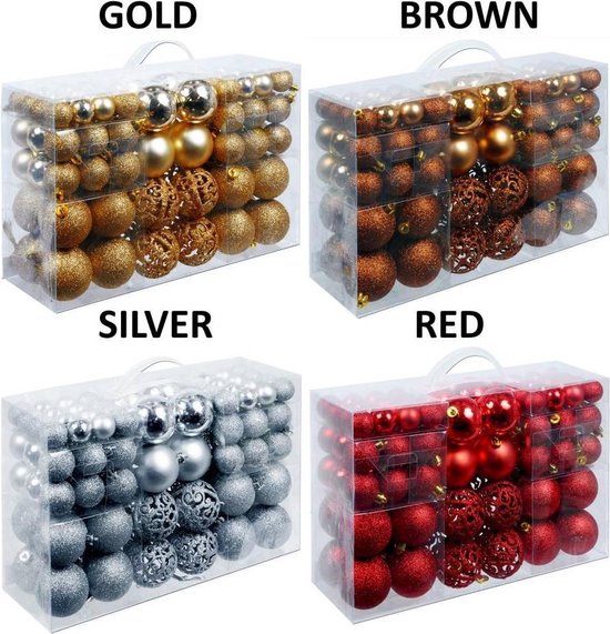 Kerstballen 100 Stuks Rood