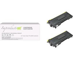 Improducts Improducts® Toner - Alternatief Brother TN-2000 / TN-2005 zwart XL 2x toner zwart
