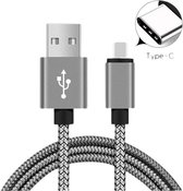 DW4Trading® USB C male naar USB A male kabel 25 cm zilver