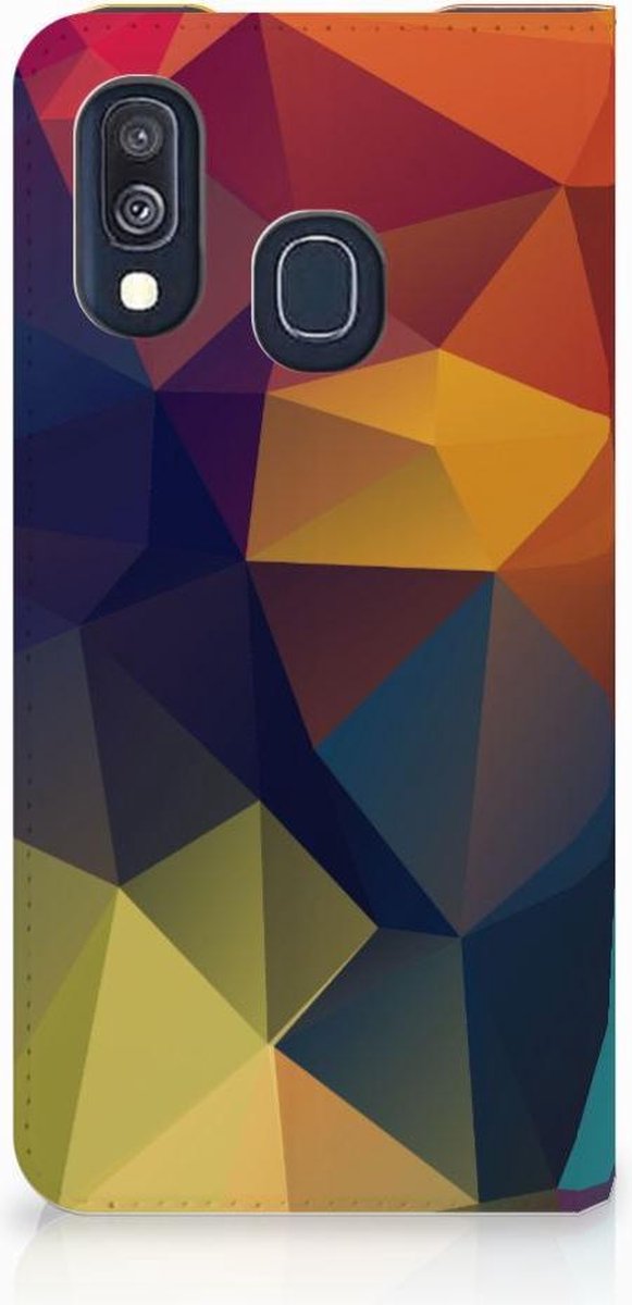 Samsung Galaxy A40 Stand Case Polygon Color