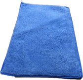 Vet bed afgebiesd blauw effen 100x75cm