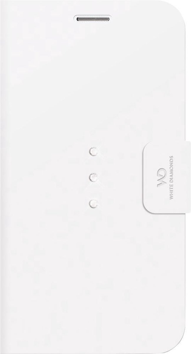 White Diamonds Crystal Wallet - Geschikt voor Samsung Galaxy S6 - Wit