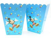 6 stuks popcorn bakjes Mickey Mouse