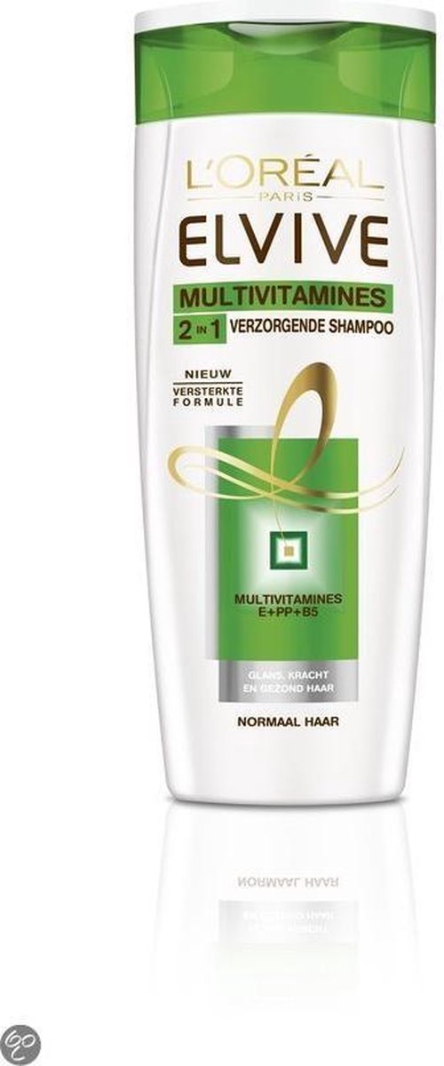 Elvive Shampoo Multivitamine 2 in 1 - Voordeelverpakking 6 x 250 ml