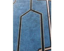 Groot Grafisch Vliesbehang Blauw Landelijk – AS Creation Palila 36314-1 – Modern Patroon Behang – Sterk & Afwasbaar