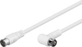 Goobay 67350 coax-kabel 5 m F plug Wit