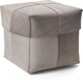 Orskov 53 Houtmand beige box met deksel - beige - deksel - vacht - leer - ca. H20/B20/D20