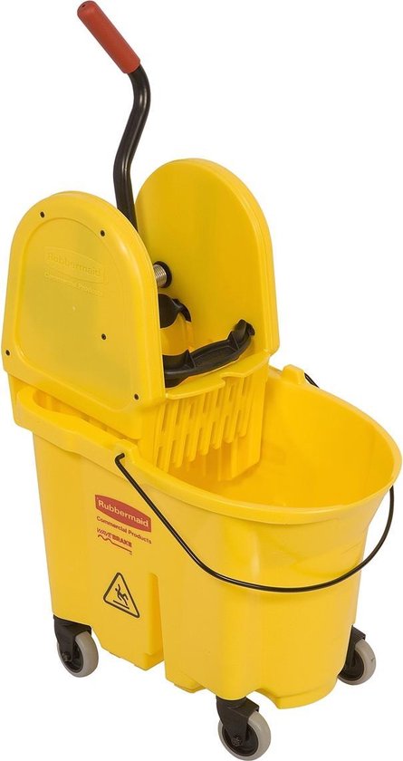 Rubbermaid WaveBrake neerwaartse Combo pers 33L geel - FG757788YEL