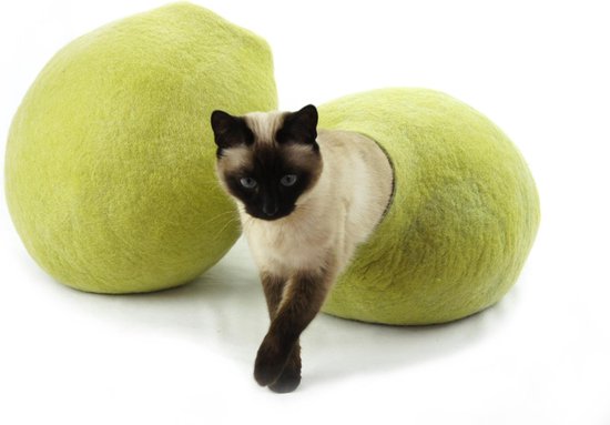Catcave: Creëer 15x een Knusse Schuilplaats voor Je Kat 10 Kivikis Chill-out Cat Cave - Groen