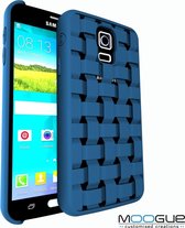 Samsung Galaxy S5 - 3D print hoesje - Blauw - Woven
