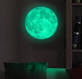 Glow In The Dark Maan | Gloeiende Muursticker | Moonlight Sticker | Wanddecoratie