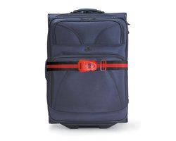 MasterLock - Kofferriem met TSA Slot - 190 cm - Rood/Zwart