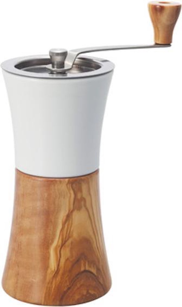 Hario Ceramic Coffee Mill Olive Wood - koffiemolen met olijfhout