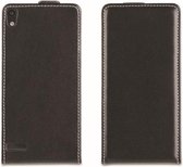 Muvit - Slim Flip Case Black hoes voor de Huawei Ascend P6 / P6s