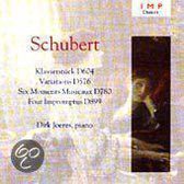 Schubert: Klavierstuck, Variations, etc / Dirk Joeres