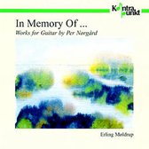 Erling Moldrup - In Memory Of ... Works For Guitar By Per Norgard (CD)