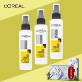 Loreal Paris Studio Line Go Create Haar Fixatiespray 150ml - 3 Pack Voordeelverpakking