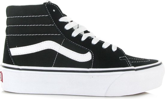 black platform vans high top
