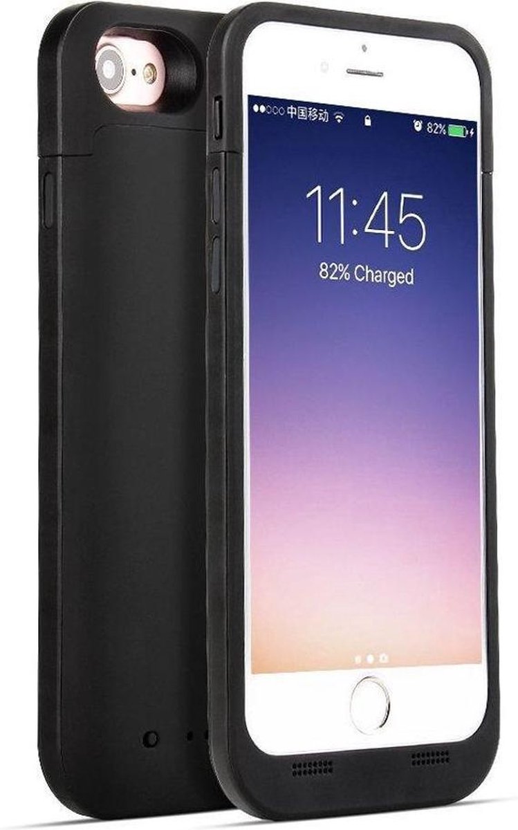 Psychologisch Politiebureau olie Ultradunne Battery Case cover 7000mAh voor iPhone 7 Plus zwart | bol.com