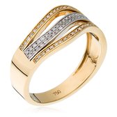 Orphelia RD-3387/52 - Ring - Bicolor 18 Karaat Goud / Diamant 0.32 ct