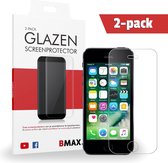 2-pack BMAX Glazen Screenprotector iPhone 5 / 5s / 5c / SE / Beschermglas / Tempered Glass / Glasplaatje