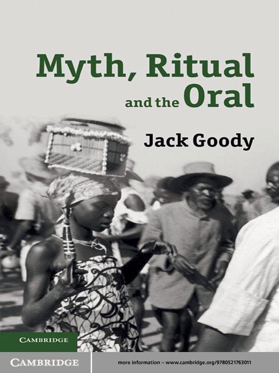 Myth, Ritual and the Oral - cover