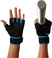 AWEMOZ Fitness Handschoenen - Sport Handschoenen - Fitness - Zwart/Blauw - Maat L