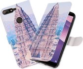 Tempel 1 booktype wallet case Hoesje voor Huawei Y7 2018 / Y7 2018 Prime 2018