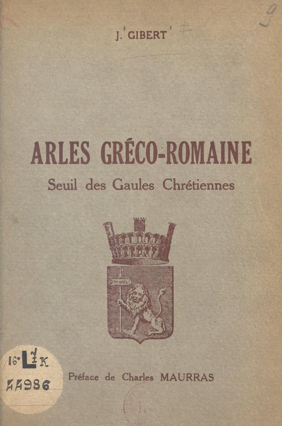 Arles gréco-romaine - cover