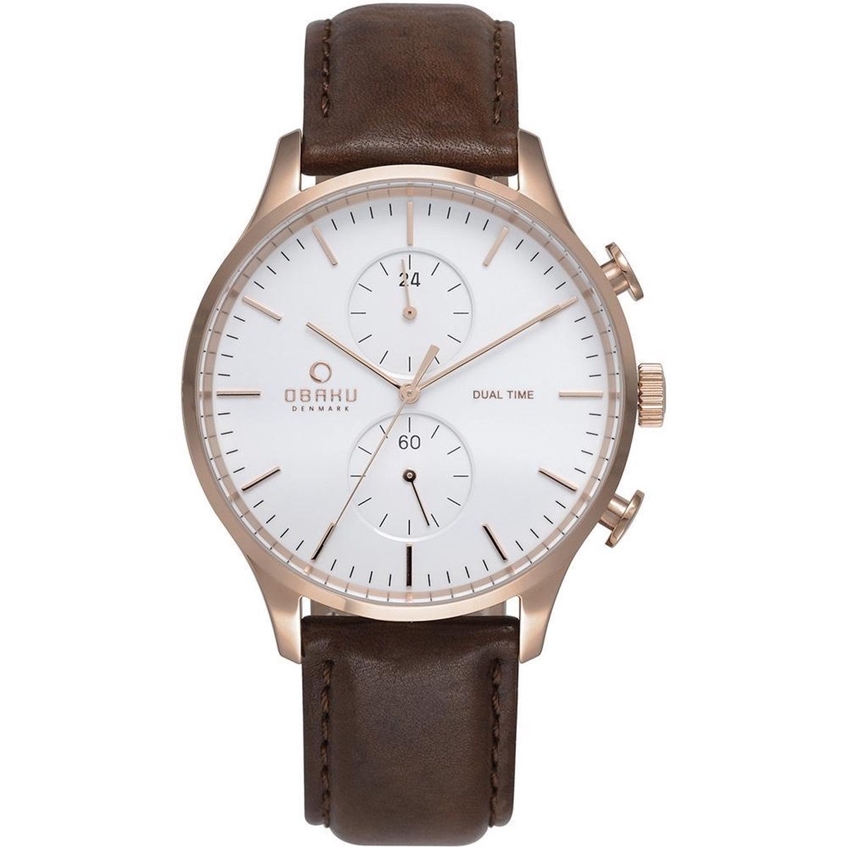 OBAKU H Chrono Rgp.kst-Wt.wzp-Leer.