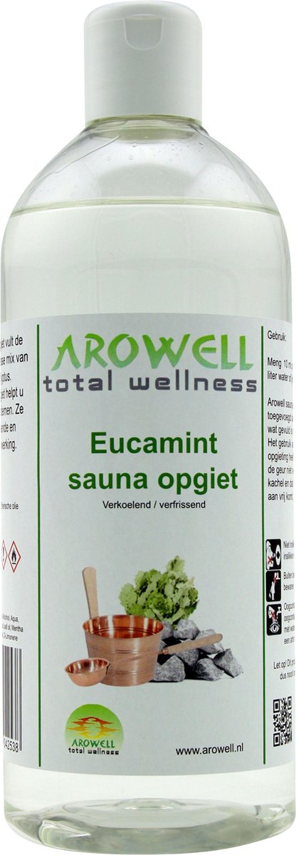 Goedkoopste Arowell - Eucamint - Sauna opgiet - Saunageur - 500 ml