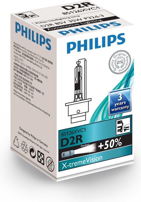 Philips X-tremeVision + 150% Gen2 D2R - 85126XV2C1 | bol